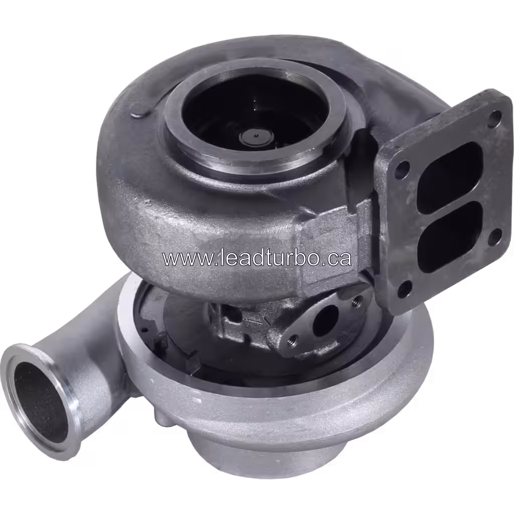Industrial genset turbocharger assembly view