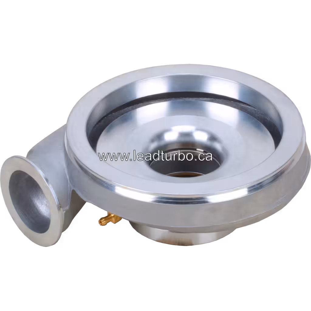 3534183 HX60W Compressor Housing for Volvo FH16 D16A 520HP bottom 45 degree view