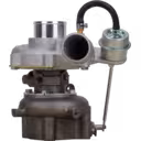 8972089661 GT2560S turbocharger front view with actuator and black hose