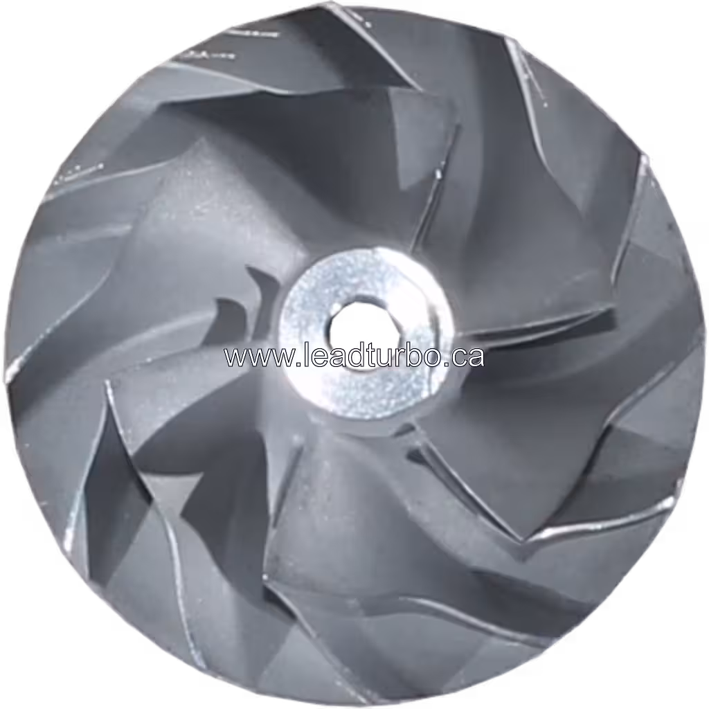 Roue de compresseur TF035HM-12T en métal usiné avec alésage central