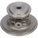 Bottom view of VB810069 BH bearing housing showing threaded port