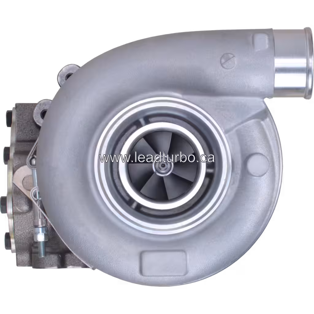 Perkins 1106D turbocharger assembly side view
