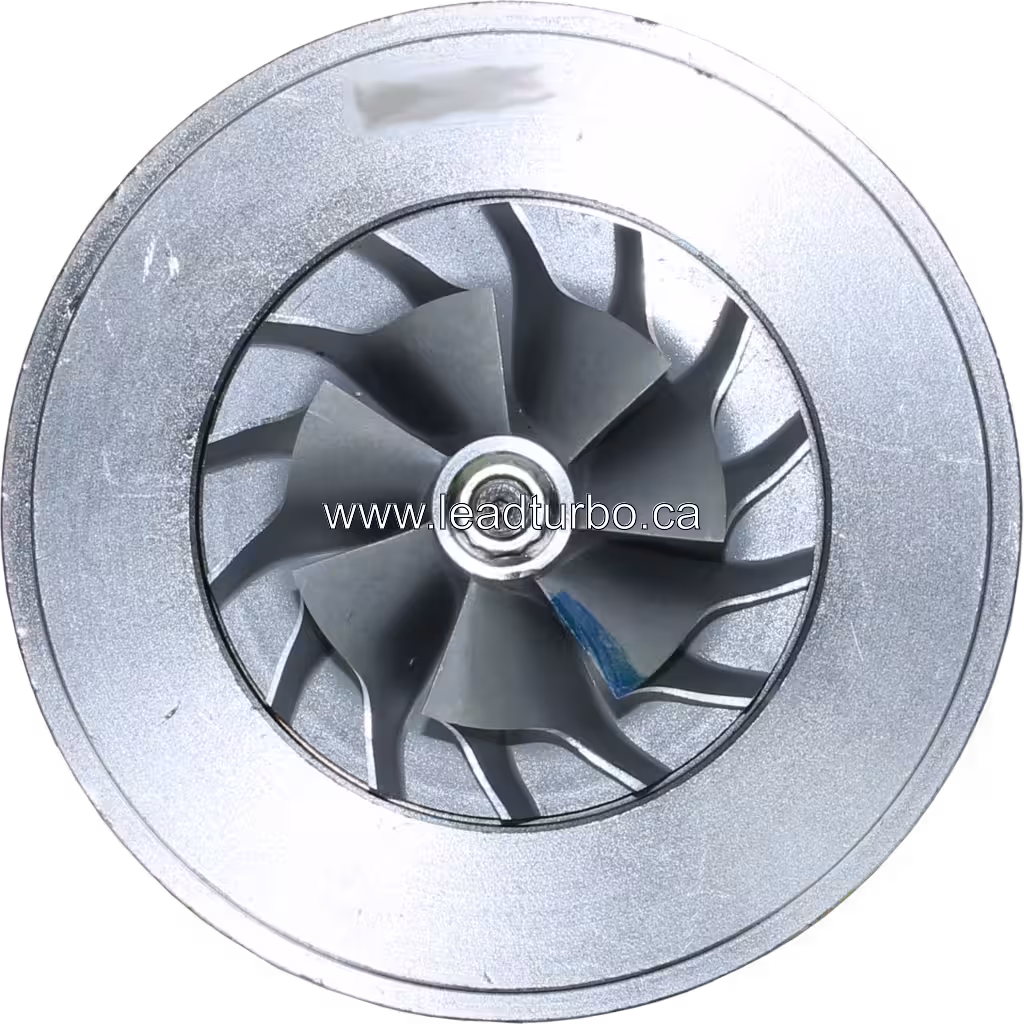 FOR 317049 S2BG turbo core front view with compressor and turbine wheels