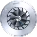FOR 317049 S2BG turbo core front view with compressor and turbine wheels