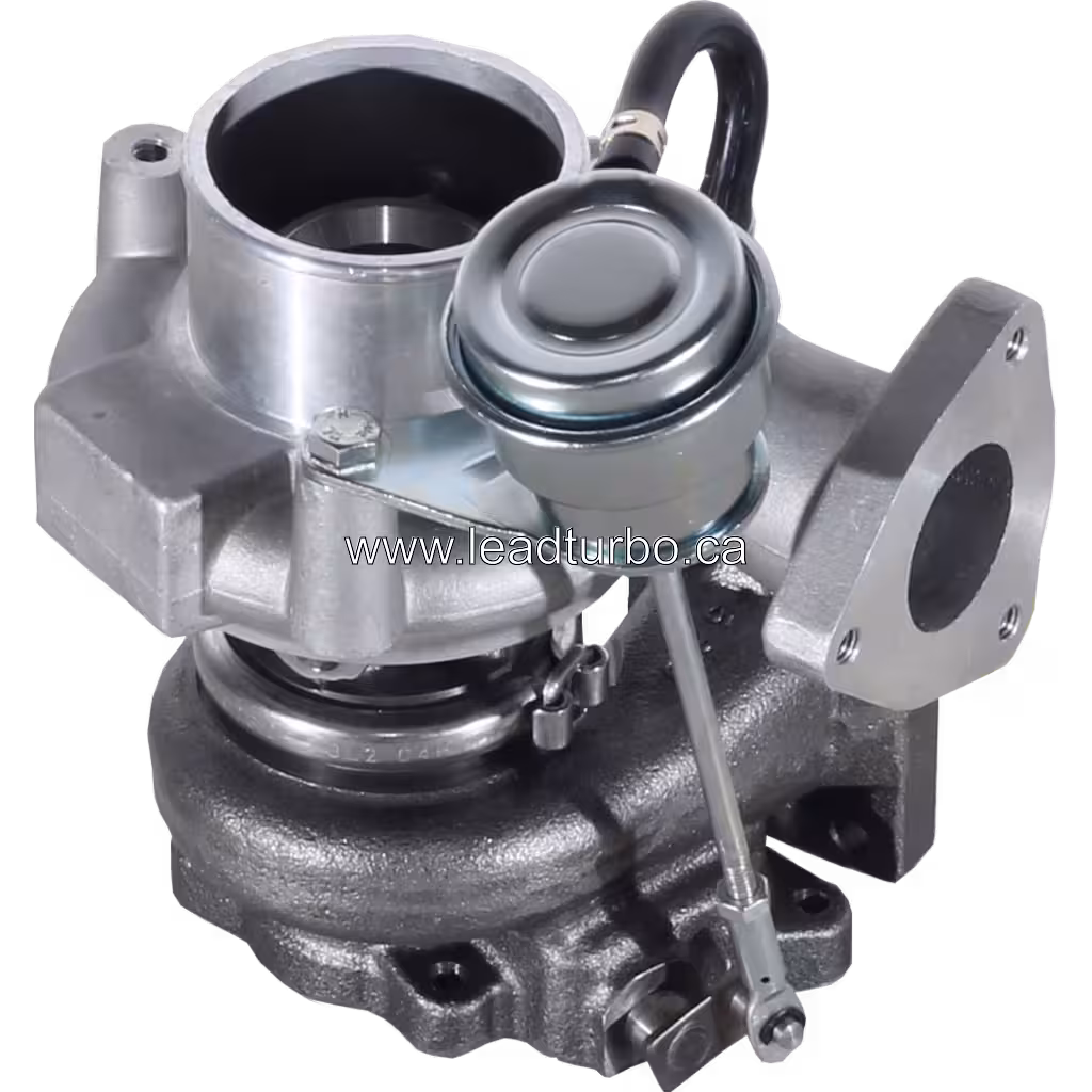 TD04 turbocharger with cast iron turbine housing and aluminum compressor housing