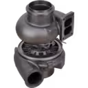 Bottom view showing internal wheels of 750525-5021 turbocharger assembly