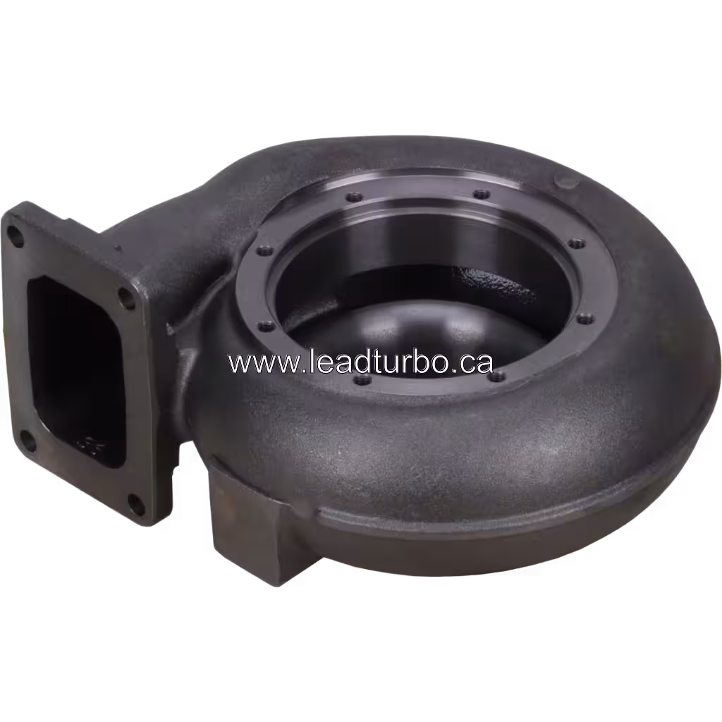 Carter Turbine HC5A 3527372 TH pour Turbocompresseur Cummins KT38 bottom 45 degree view