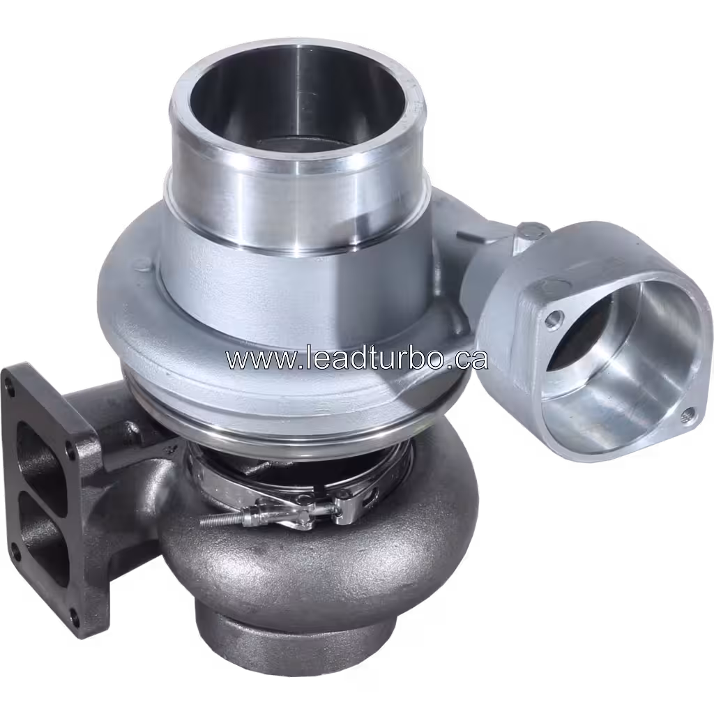 CAT 3306 engine turbocharger assembly side view