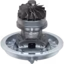 Vue de dessous à 45 degrés du core H1E FOR 3524034 côté turbine et bride de montage