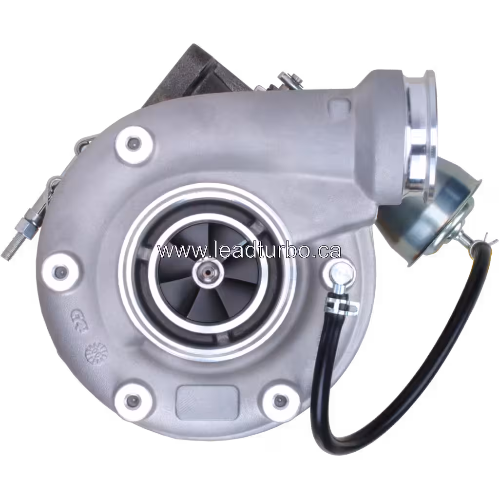 D6E Turbocharger replacement part number and label detail