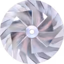 Silver metallic 4035398 compressor wheel for Volvo MD13 Tier3 and Cummins ISX