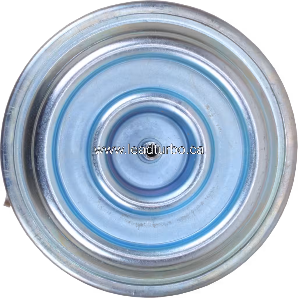 KP39 actuator top view showing concentric ridges on housing