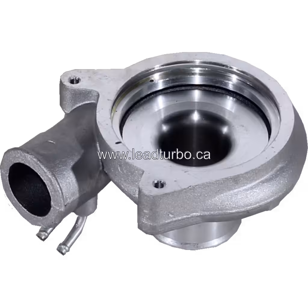 Vue de face de la carcasse de compresseur pour Mitsubishi 4D55, finition usinée