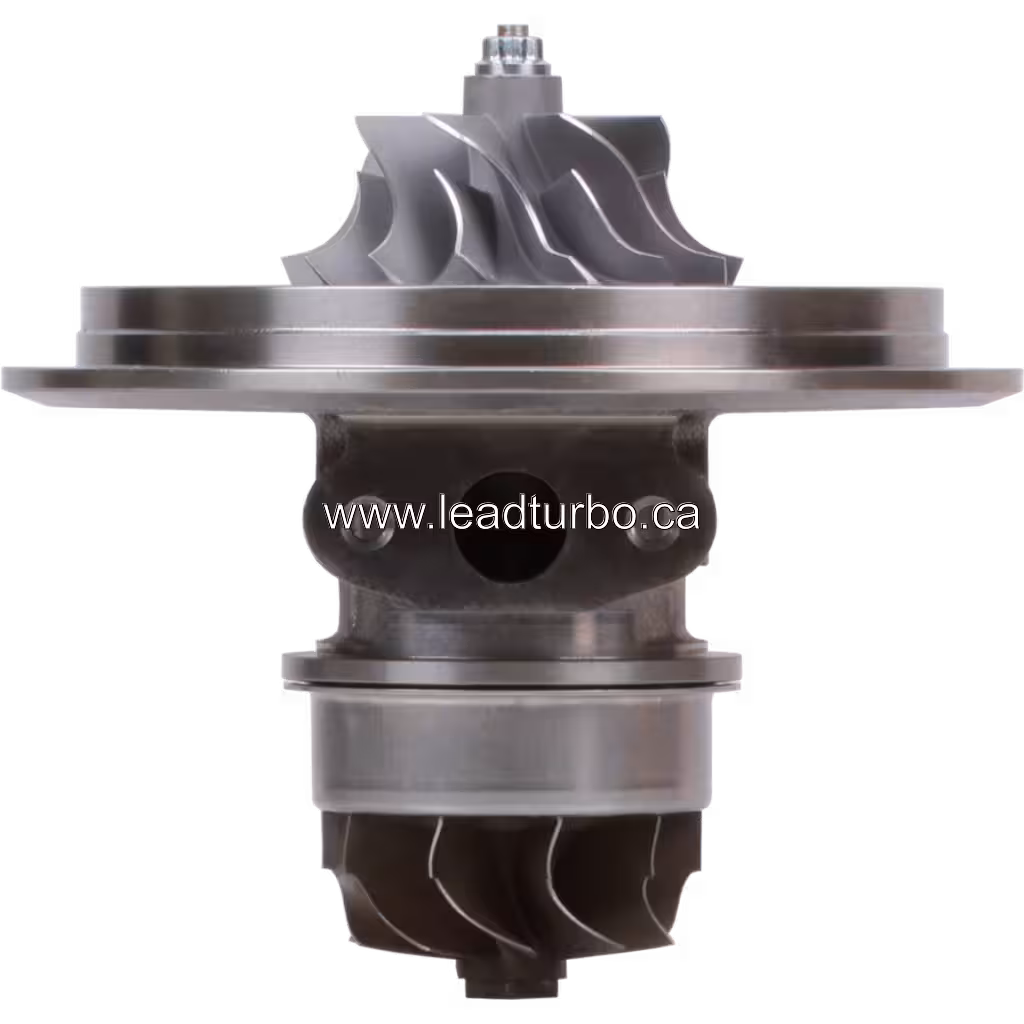 Core de turbocompresseur 196-0268 S200A049 vue avant avec arbre central et carter