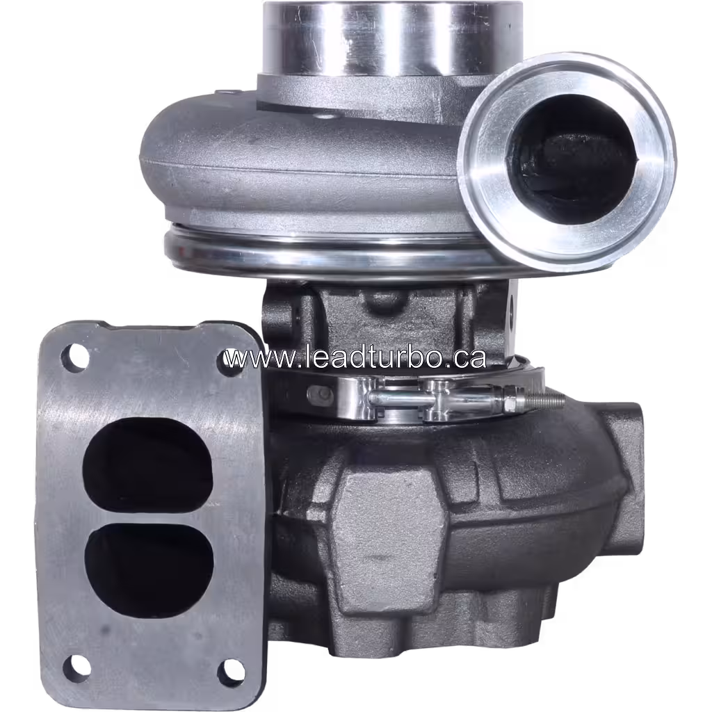 Vue avant du turbocompresseur 316699 S400 avec carter compresseur poli