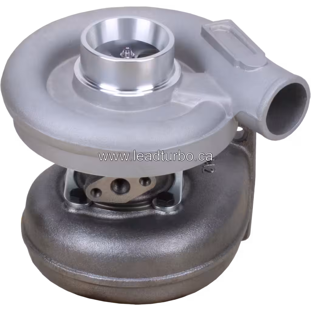 Vue supérieure à 45 degrés du turbocompresseur 3539678 pour Cummins 6BT