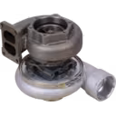 Vue de dessus du turbocompresseur 6505-55-5260 montrant la sortie en T du compresseur