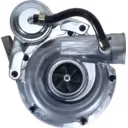 Turbocompresseur VA430065 avec carter compresseur argenté et carter turbine gris foncé