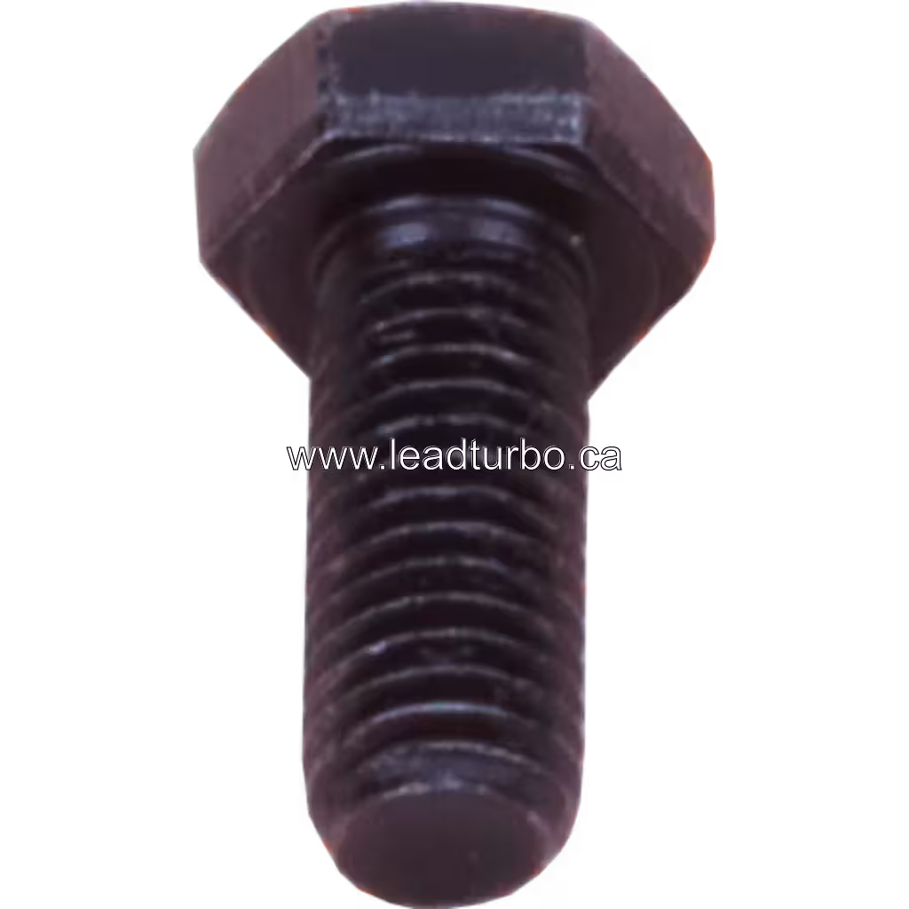 45-degree top view of 2840364 turbo shaft nut with coarse thread profile