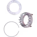 Pièce de turbocompresseur J96 en métal poli