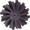 Roue turbine noire à aubes radiales pour Volvo KAD43