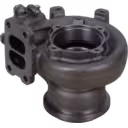 FOR 0R7569 TH turbine housing bottom view showing machined mounting surfaces