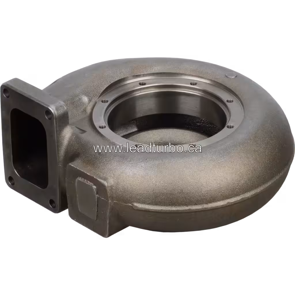 3522911A HC5A Turbine Housing for Cummins KTA38 Turbocharger bottom 45 degree view