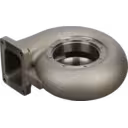 Bottom view of 3529706 turbine housing central flange and mounting tabs