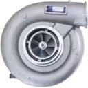 Front view of 4043648 HX55 turbocharger compressor housing