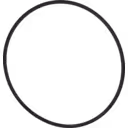 Black circular rubber seal ring for CUMMINS QSK50 G6
