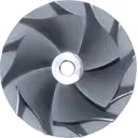 Roue de compresseur métallique avec aubes courbées pour Isuzu 4JJ1