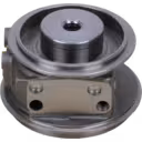 Bearing housing 4034047 BH HY55V avec capuchon supérieur noir et base à bride
