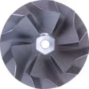 Vue avant du compressor wheel 705319-0001 avec aubes courbées