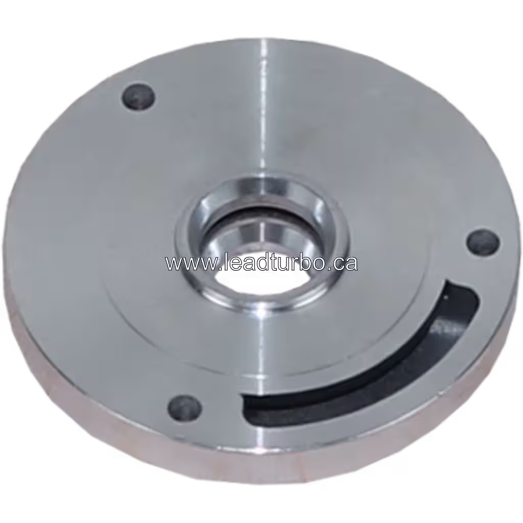 Plaque arrière de turbocompresseur vue de face