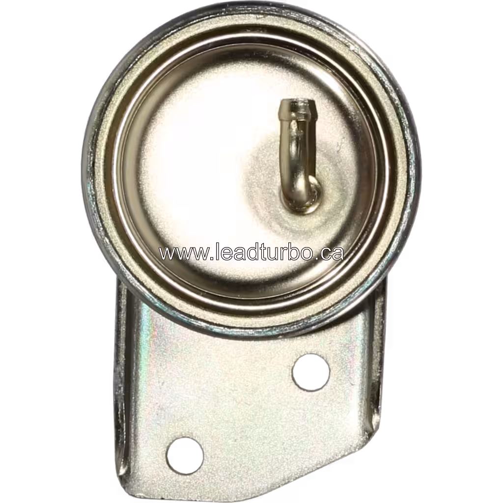 Side view of cylindrical actuator body with mounting bracket for Isuzu 6BG1-TCI