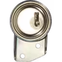 Side view of cylindrical actuator body with mounting bracket for Isuzu 6BG1-TCI