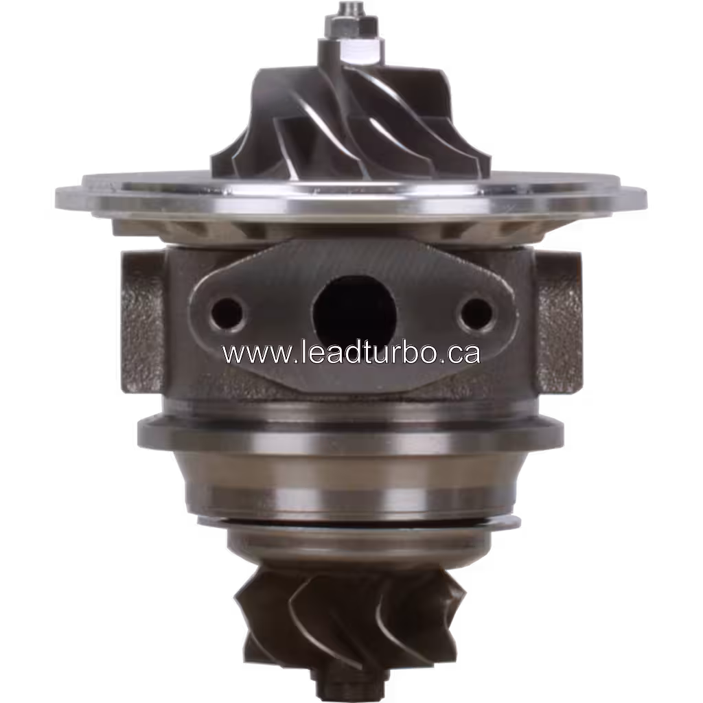 Core de turbocompresseur KT10-1B-R J96 vue de face avec logements compresseur et turbine
