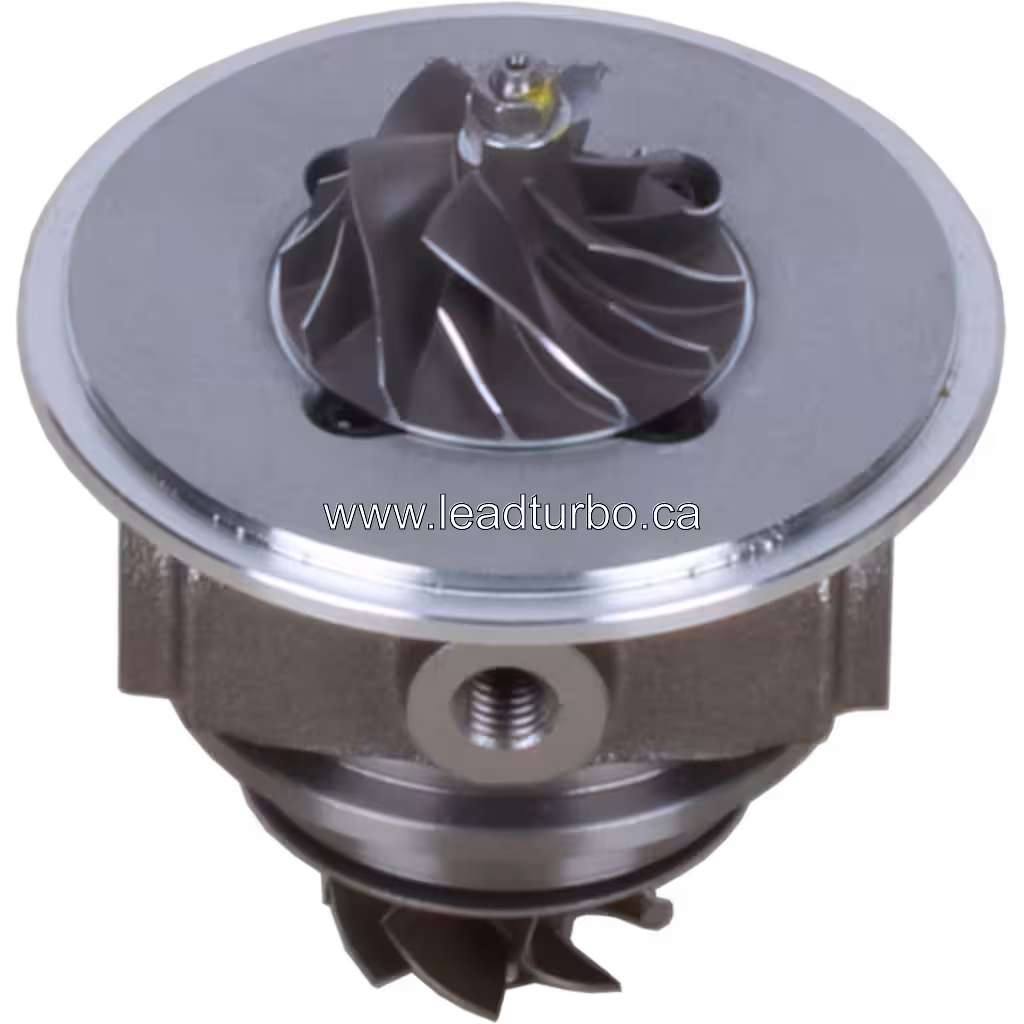 J96 turbo core top 45-degree view with visible impeller and turbine wheel details
