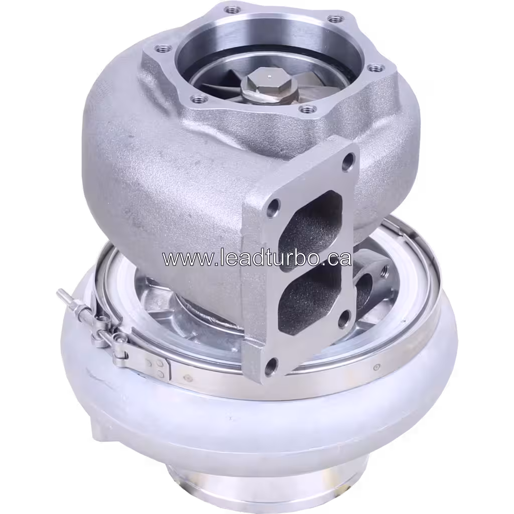 Turbocompresseur 6505-68-5020 avec boîtier compresseur blanc et ports d'huile
