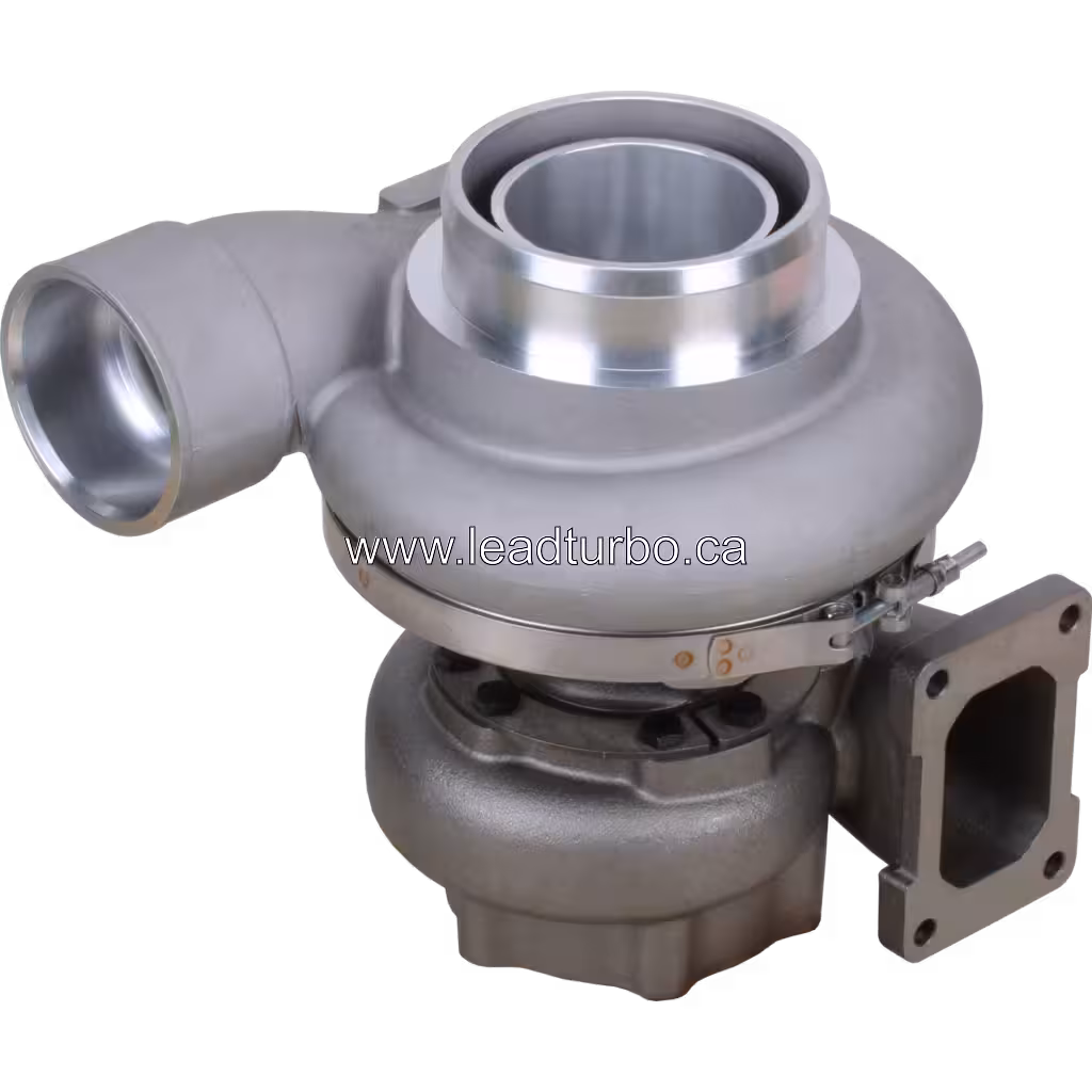 6505-71-5010 KTR110M-643A Turbocharger Replacement for Komatsu SAA6D140E-5D 45 degree view