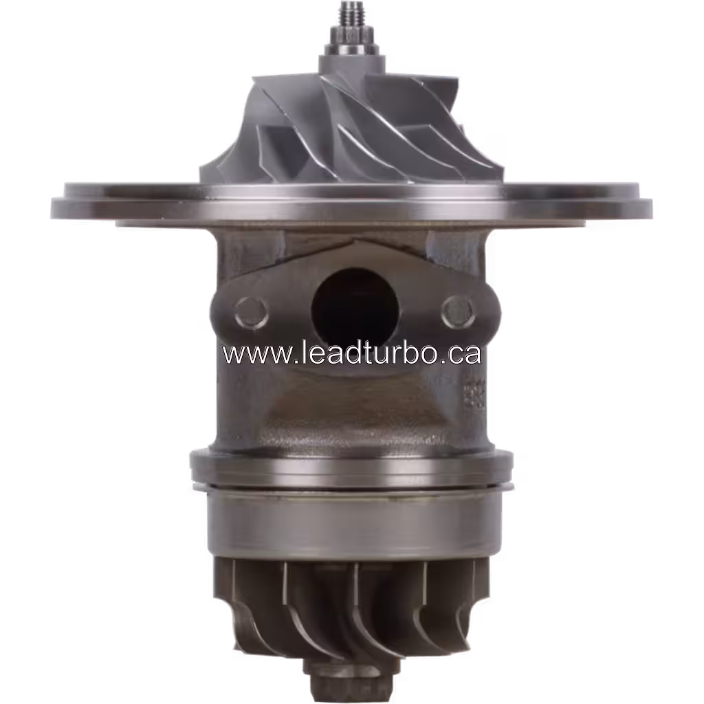 Core turbo 4027331 HX35W vue avant avec roue compresseur