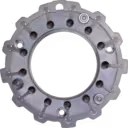 Détail des vanes radiales du Nozzle Ring Assy J96, finition métal usiné