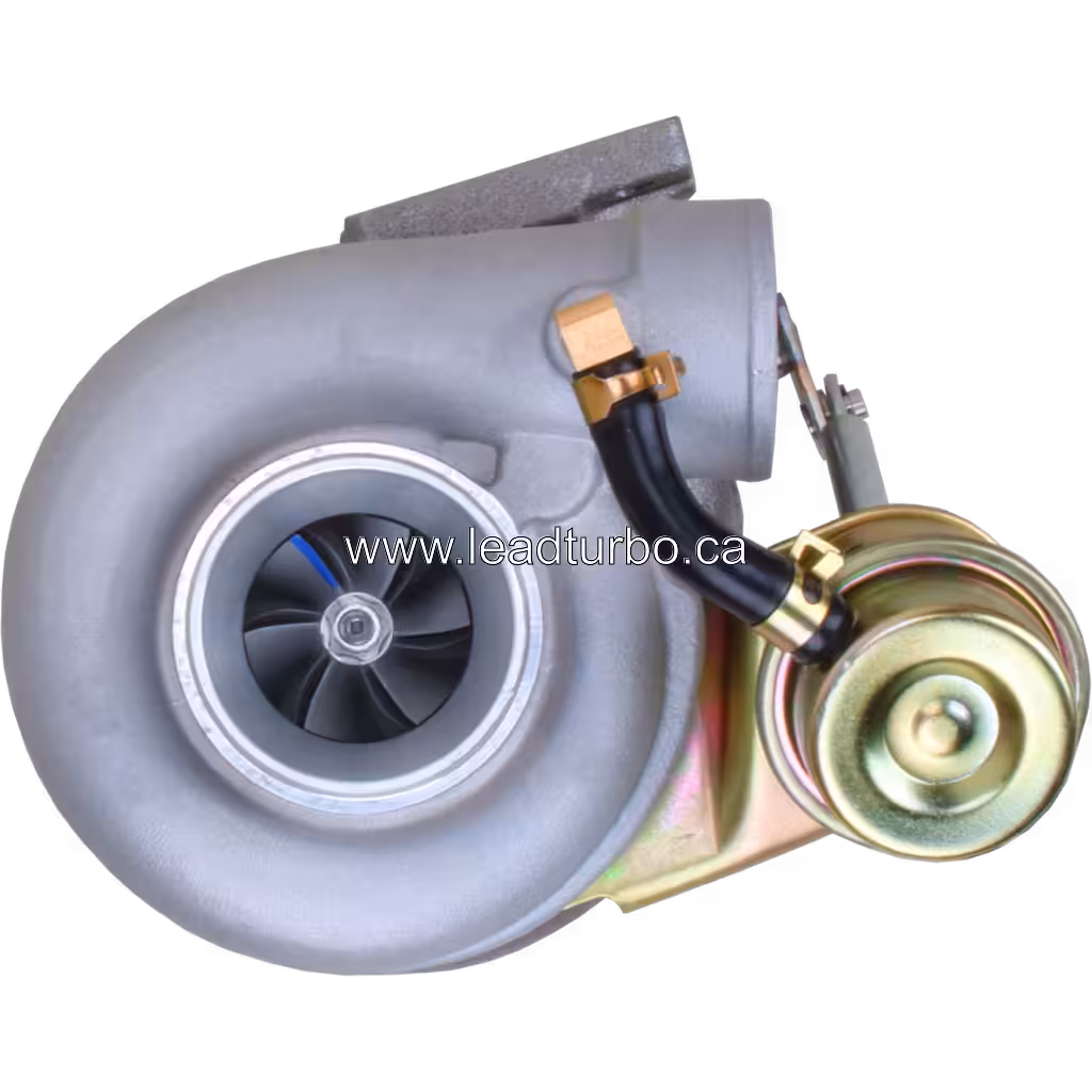 14411-22J00 TB2527 turbocharger with grey compressor housing and gold actuator