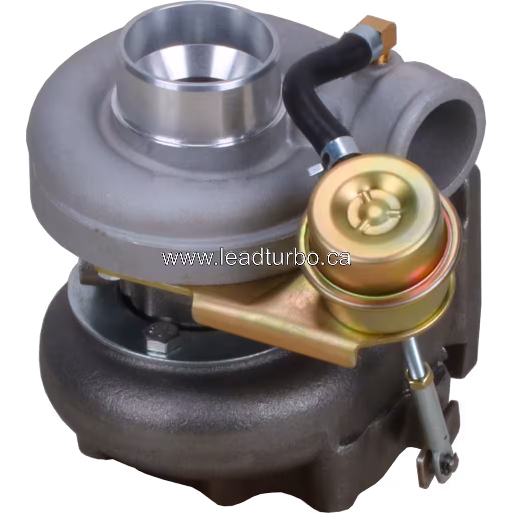 Nissan Patrol RD28T turbocharger showing turbine housing and exhaust flange
