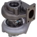 49189-00540 turbocharger bottom view with rectangular mounting flange