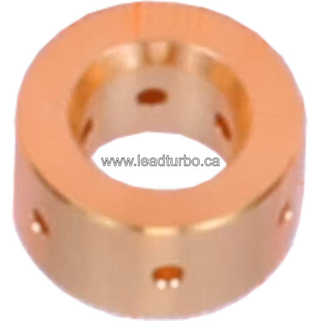 Metallic journal bearing with outer surface holes