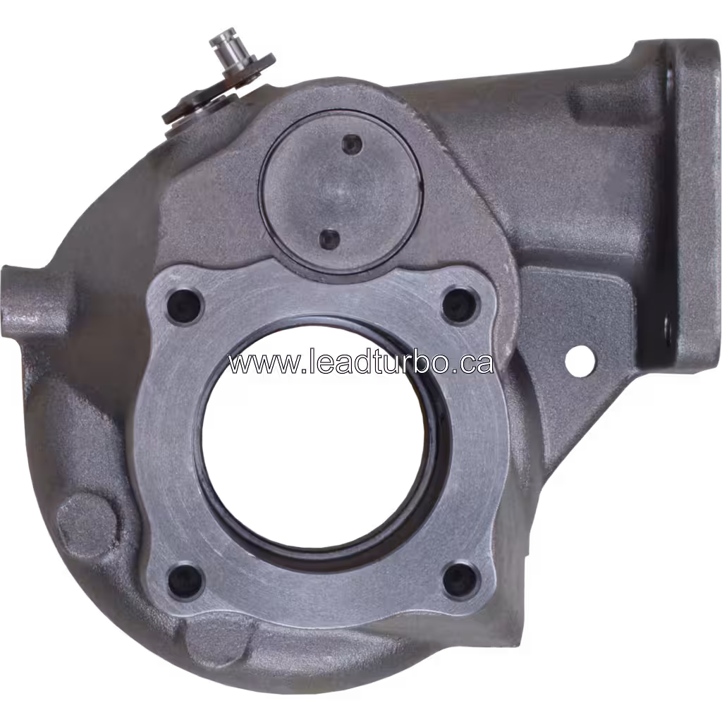 Close up of K27 turbine housing flange and inlet