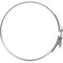 Collier V-band en métal argenté FOR 4090043 VC-CH avec mécanisme de boulon réglable