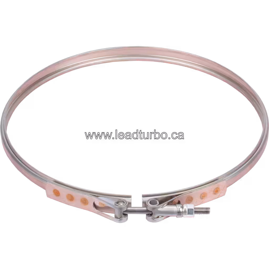 140153 S4DS V-Band for CAT 3406C Turbocharger 45 degree view