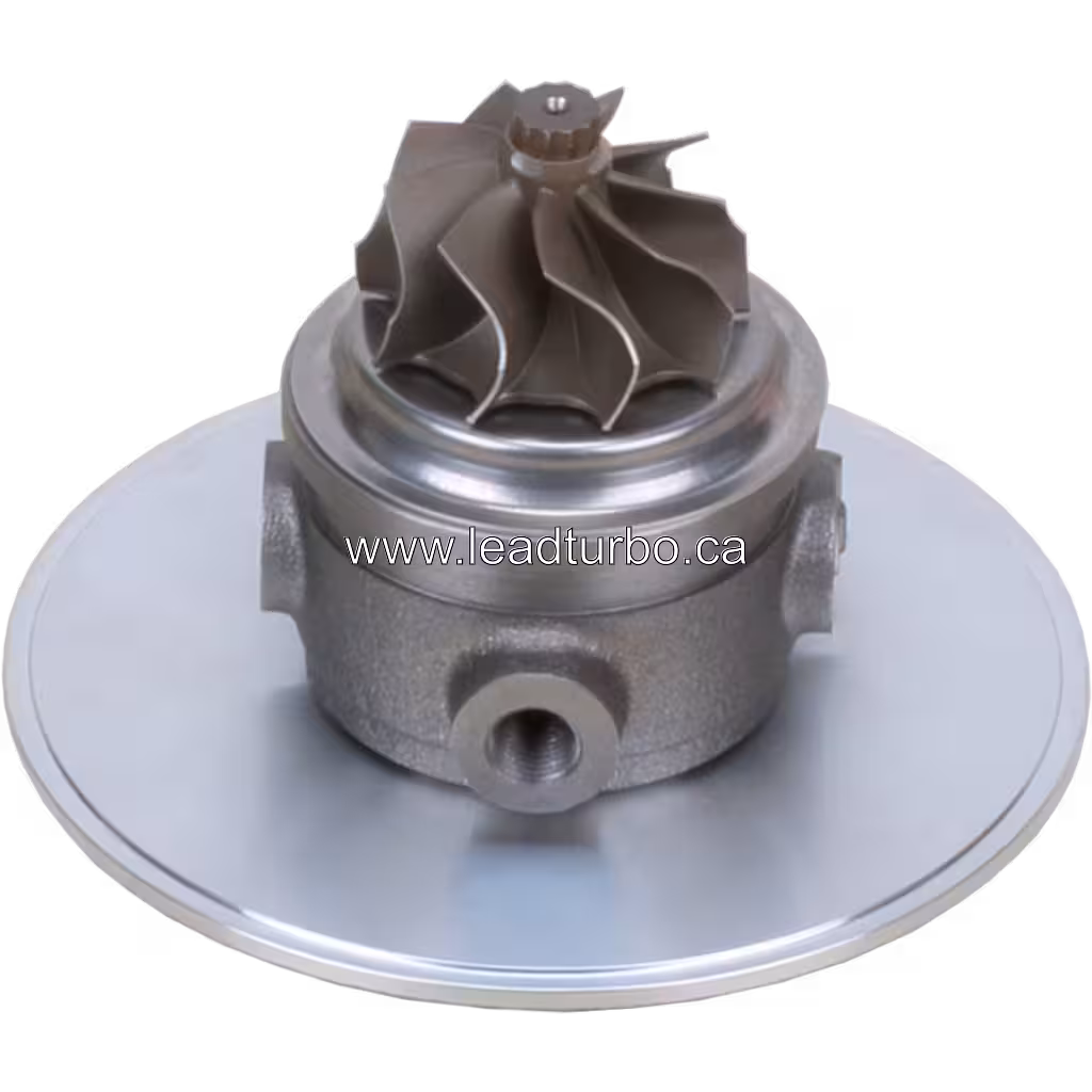 Bottom view of GT2259LS core showing turbine wheel and housing details